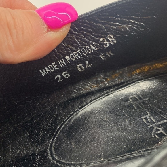 Dansko Black Leather Heeled Loafer Sz 8 /38. DAN0214A - Picture 11 of 12